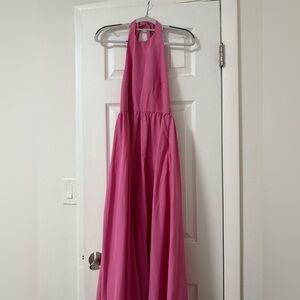 Zara Rose Pink Gathered Halter Top